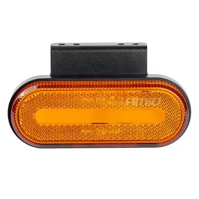 Bezpieczne zakupy Lampa obrysowa LED owalna pomarańcz 124x49x22mm