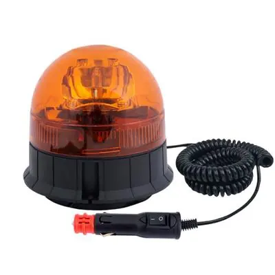 Lampa ostrzegawcza kogut 12/24V ślimakowy pomarań Wyprzedaż