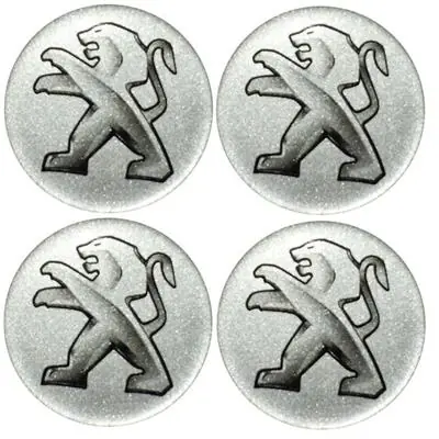 Naklejki na kołpaki emblemat PEUGEOT 60mm sreb sil Hit cenowy