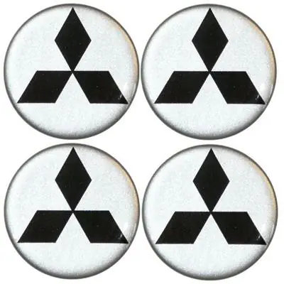 Naklejki na kołpaki emblemat MITSUBISHI 55mm s sil Nie przegap