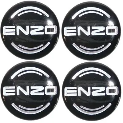 Naklejki na kołpaki emblemat ENZO 60mm sil Szybka wysyłka