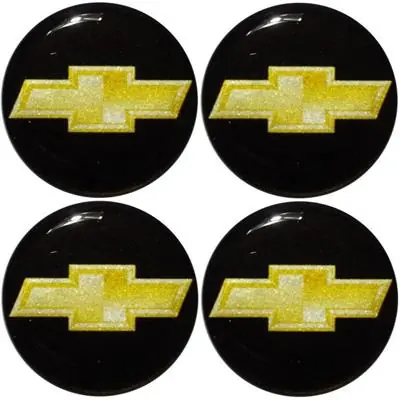 Naklejki na kołpaki emblemat Chevrolet 65mm sil Dostępne od ręki