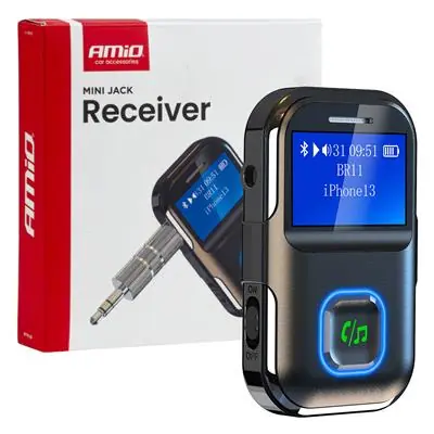 Niska cena Odbiornik nadajnik bluetooth na mini jack LCD
