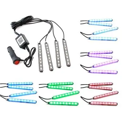 Oświetlenie wnętrza auta samochodu RGB bluetooth Szybka wysyłka