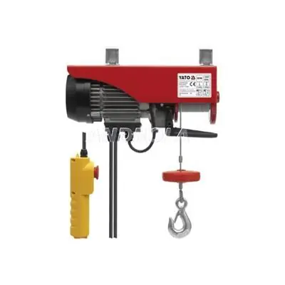 Darmowy zwrot Wciągnik elektryczny linowy 900W 250/500kg YT-5904