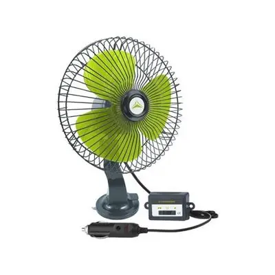 Wentylator 20cm 12V 21W metal obrotowy przyssawka Oferta czasowa
