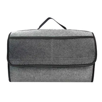 Torba do bagażnika z kieszenią 47x28x14cm szara Tani