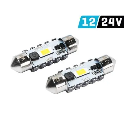 Żarówka 36mm SV8.5 12V 24V 3570x2 SMD LED 2szt Wyprzedaż