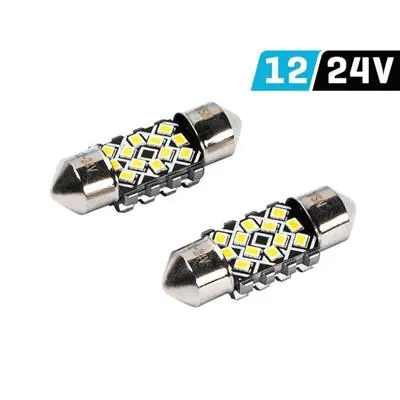 Żarówka 31mm SV8.5 12V 24V 2016x12 SMD LED 2szt Do wyczerpania zapasów