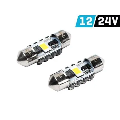 Szybka dostawa Żarówka 31mm SV8.5 12V 24V 3570x2 SMD LED 2szt