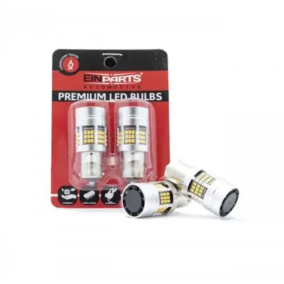 Niska cena Żarówki P21W 1156 54 SMD 2016 AMBER Canbus 2szt