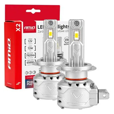 Obniżka ceny Żarówki samochodowe LED seria X2 H7/H18 6500K Canb