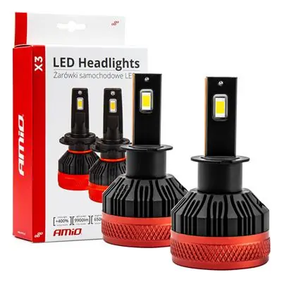 Żarówki samochodowe LED seria X3 H3 6500K Canbus Premium
