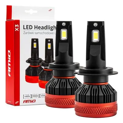 Super okazja Żarówki samochodowe LED seria X3 H7 H18 6500K