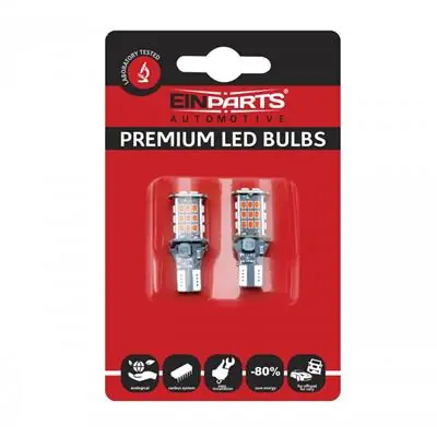 Oferta limitowana Żarówki W16W T15 30SMD 3020 czerwone Canbus 10-30V