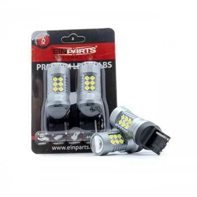 Darmowy zwrot Żarówki W21W 24 SMD 3030 6000K Canbus 2szt