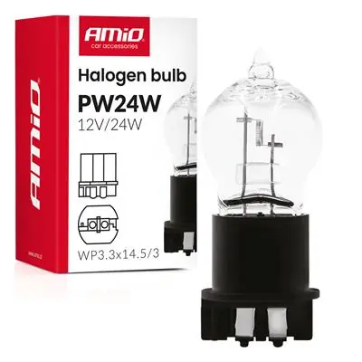 Żarówka halogenowa PW24W WP3.3x14.5-3 24W 12V Tani