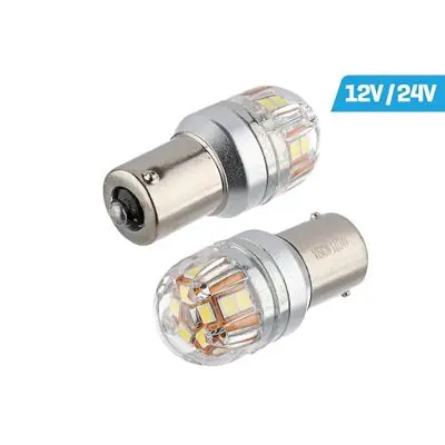 Cena promocyjna Żarówka P21W BA15s 12/24V 15x2835SMD LED Canbus 2s