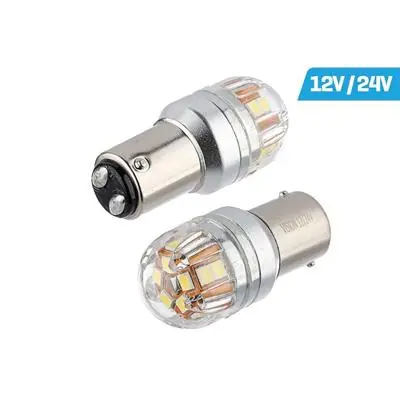Żarówka P21W/5W BA15d 12V 24V 15x2835 Canbus 2szt Wysoka jakość
