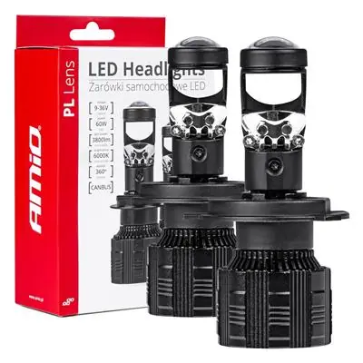 Żarówki H4 H19 LED 60W 6000K Canbus E9 2szt Wysoka jakość
