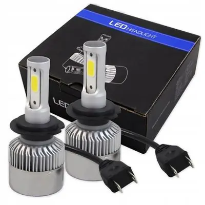 Niska cena Żarówki LED H7 S2 72W COB 16000lm 6500k 2szt