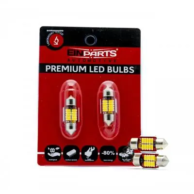 Żarówki LED 31MM 12 SMD 4014 5000K Canbus 2szt Premium