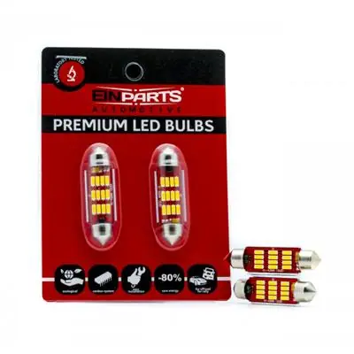 Nowość Żarówki LED 42MM 12 SMD 4014 5000K Canbus
