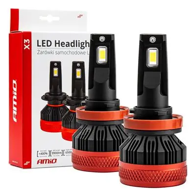 Taniej Żarówki samochodo LED seria X3 H8 H9 H11 H16 6500k