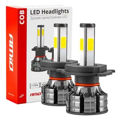 Żarówki samochodowe LED seria COB H4 6500K Premium