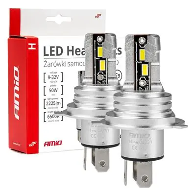 Żarówki samochodowe LED seria H-mini H4/H19 6500K Zamów teraz