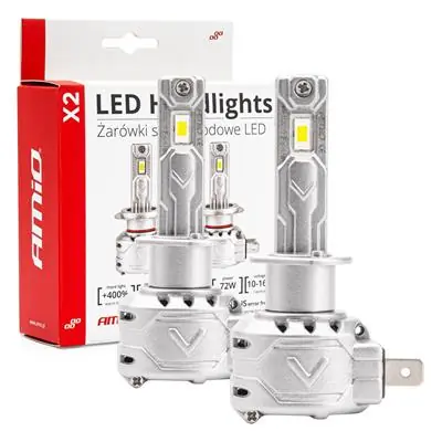 Żarówki samochodowe LED seria X2 H1 6500K Canbus Darmowy zwrot