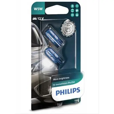 Zamów teraz Żarówki W5W 3300K+150% 2szt Philips X-Treme Vision