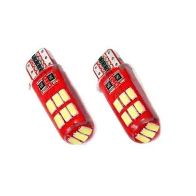 Żarówki W5W T10e 12V 15SMD CANBUS silikonowe 2szt Tani