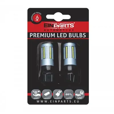 Okazja Żarówki 7443CK W21/5W 66SMD Canbus 6000K White
