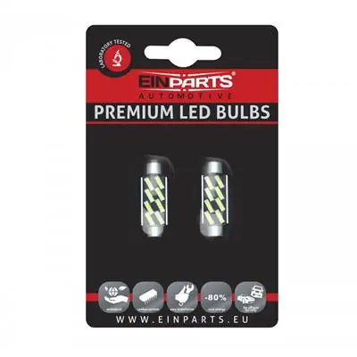 Żarówki C10W 42MM 8 SMD 7020 Canbus 6000K Oferta limitowana