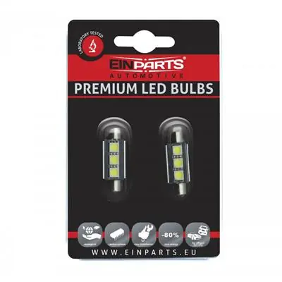 Bezpieczna płatność Żarówki C5W C10W 39mm LED 3SMD 5050 2szt