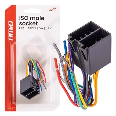 Obniżka ceny Złącze męskie zintegrowane ISO CCA 13PIN 5A 12V