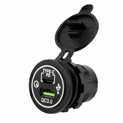 Ładowarka montażowa USB-C PD 30W USB QC3.0 18W Ostatnie sztuki