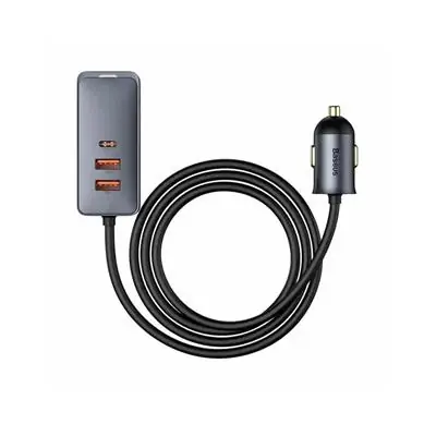 Nowość Ładowarka samochodowa 2w1 USB USB-C 120W 1,5m
