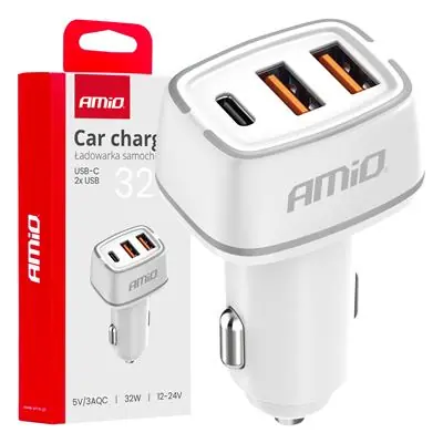 Oferta Ładowarka samochodowa 2x USB-A + USB-C 32W