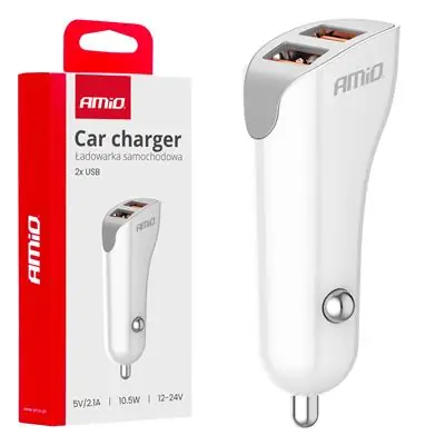 Wyjątkowa oferta Ładowarka samochodowa 2x USB-A 2.1A