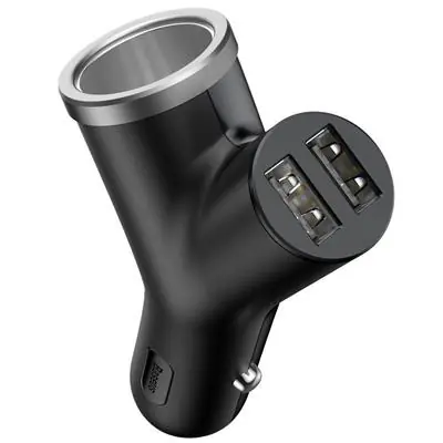 Ładowarka samochodowa Baseus Y Type 2xUSB 3,4A 40W Niska cena