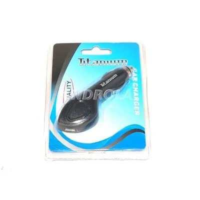 Ładowarka samochodowa USB Titanium 1000mA Hit sprzedaży