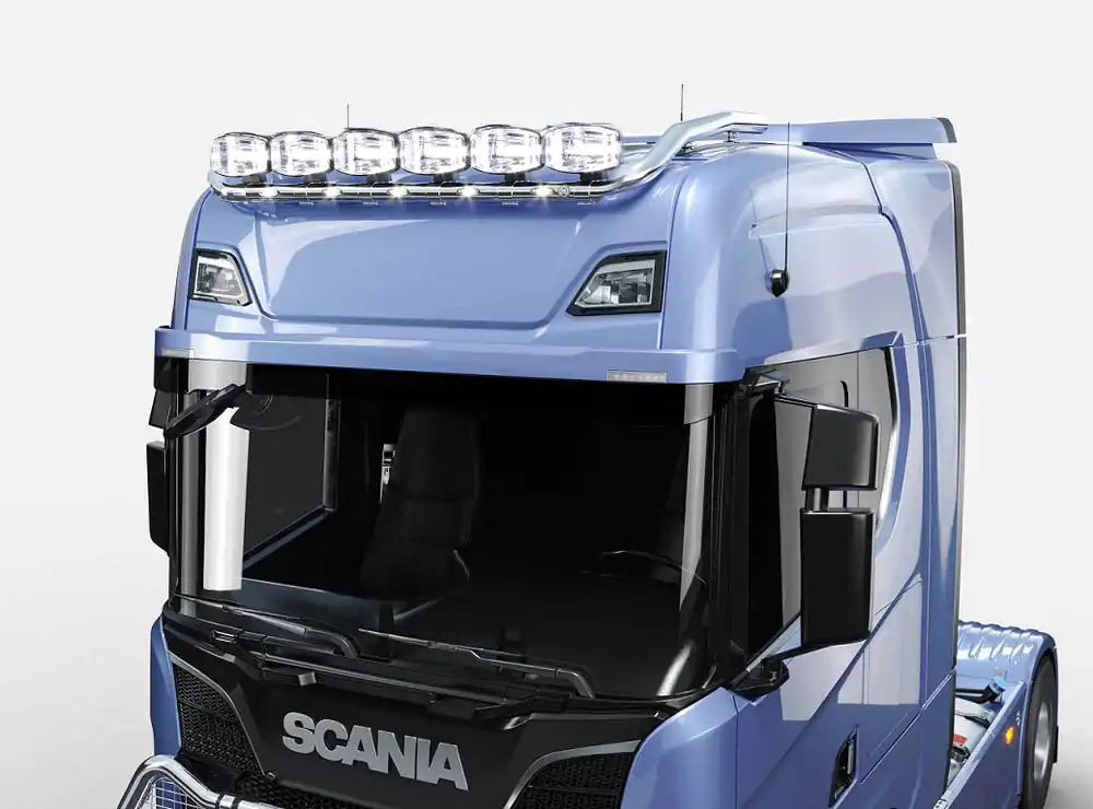 Zamów teraz Rama dachowa TOP z diodami LED Scania R/S 2016- High i Normal, na 6 odbiorników z wiązką i zaciskami