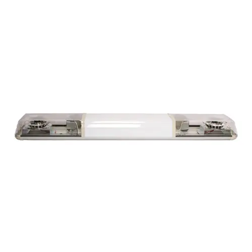 Najlepsza cena Belka ostrzegawcza HALO LED 1212 mm 24V R65 pomarańczowe światło (przezroczyste klosze + biała sekcja centralna)