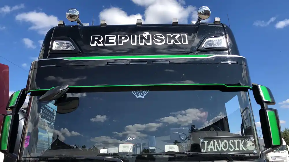 Darmowy zwrot Dolna część osłony przeciwsłonecznej głęboka 35cm Scania S/R New Generation
