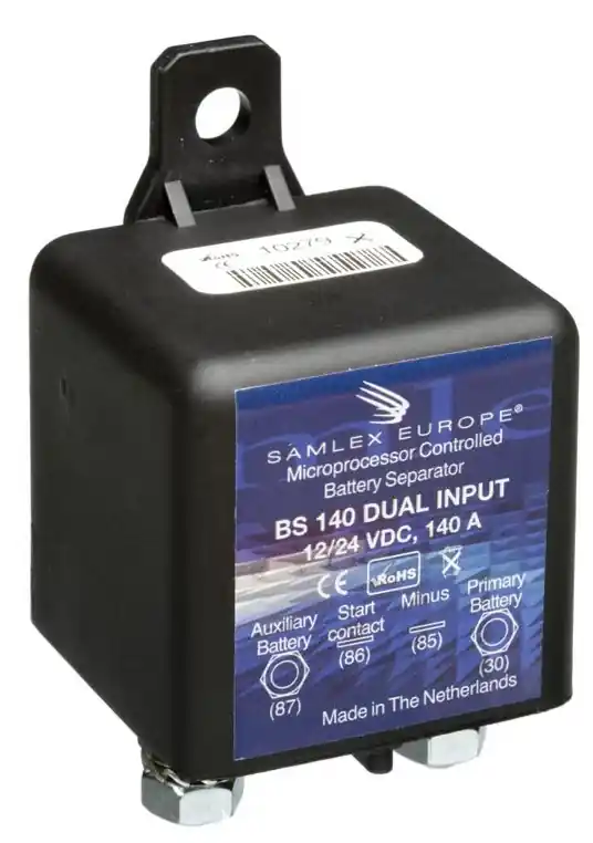 Bezpieczna płatność Samlex separator baterii 12/24V VDC, 140 A Dual