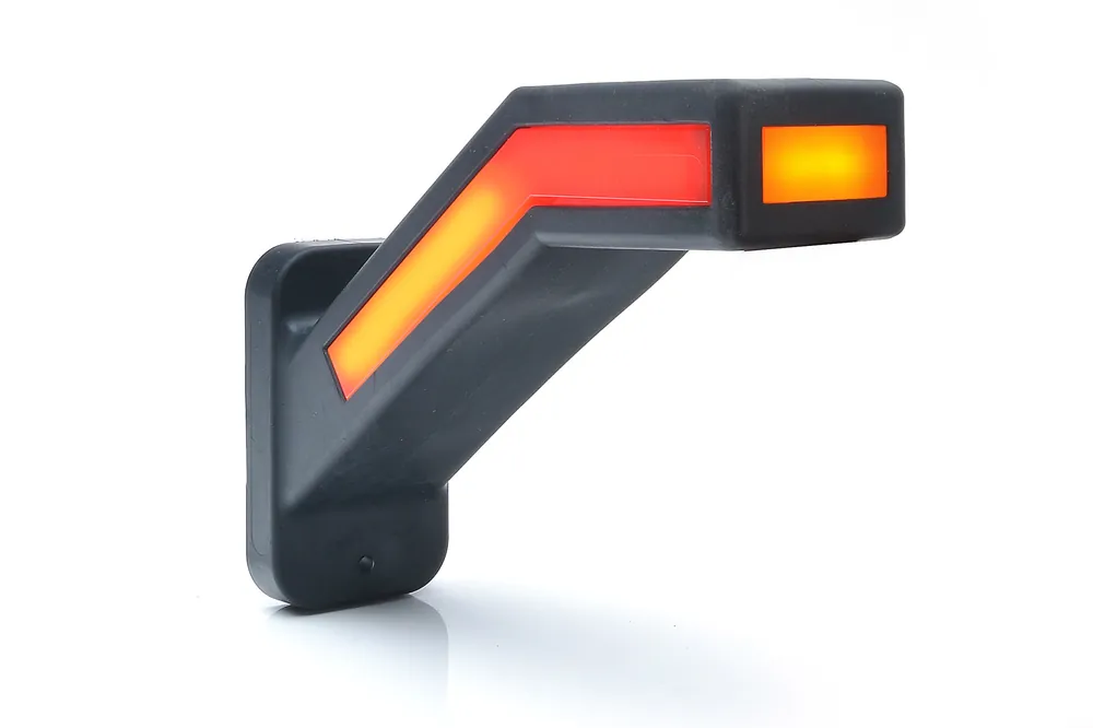 Rabat Boczna lampa zespolona LED dynamiczny kierunkowskaz + światło pozycyjne 12/24V (prawa) W168.6DD