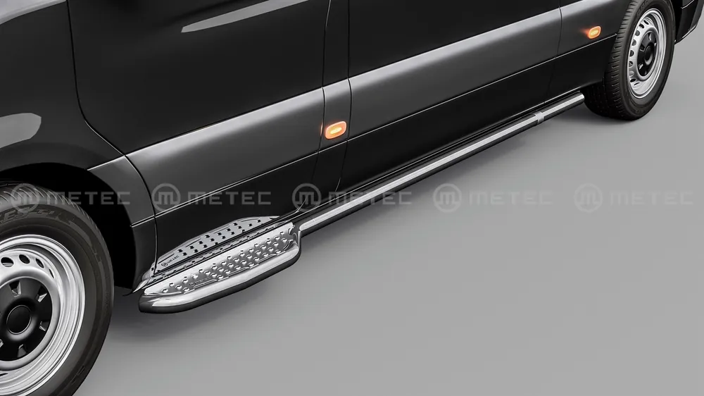 Nowy Progi boczne ze stopniami do MAN TGE/ VW CRAFTER (2017 ) rozstaw osi L2 3640 mm