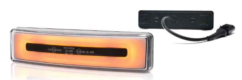 Ostatnie sztuki Światło obrysowe neonowe LED (pomarańczowe) z wtyczką do osłony przeciwsłonecznej SCANIA -2016 R, STREAMLINE W190N